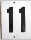 Vintage New York Subway Train Station Porcelain Sign 110th Street Distressed Nyc
