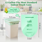 13 Gallon Compostable Trash Garbage Bags  50 Count  1 Roll  Biodegradable Heavy