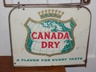 Vintage Canada Dry Double Sided Sign With Sign Bracket