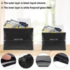 3 Pack 2000    Fire Proof Money Bag Fireproof Document Pouch Waterproof Safe Cash