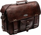 Men s Genuine Leather Vintage Laptop Messenger Handmade Briefcase Bag Satchel