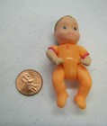 New Fisher Price Loving Family Dollhouse Baby Infant In Orange Sleeper Pj s Doll