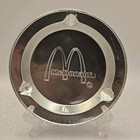 Mcdonald s Restaurant Vintage Aluminum Ashtrays 3 5  Wide  lot Of 2  Some Dings