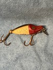 Vintage Rare Heddon Midget Digit River Runt Fishing Lure Red Head Vintage
