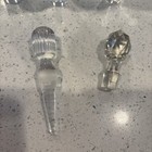Antique Glass Perfume Bottle Stoppers Lot Vintage Art Deco Decor Cut Crystal   
