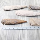 5 Stone Ornamental Spearheads   0159     Agate Jasper Arrowheads