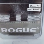 Rogue Fitness Wrist Wraps Grey   Black Small 12  Long   3  Wide With Thumb Loop