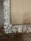 Vintage Frosted Brass Metal Filigree Gold Ornate Picture Frame 6 5    X 14 5    