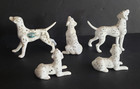 Lot Of 5 Vintage Japan Bone China Miniature Dalmation Breed Dog Figurines