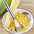 One-step Corn Peeler Thresher Tool Kitchen Cob Kerneler Cutter Stripper Remover