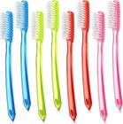 Extra Hard   Firm Toothbrush Large Long Head Whitening Teeth Pack Of 8