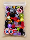 Halloween Mixed Loose Bead   Charm Lot  Assorted Shapes  6 5 Oz