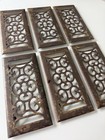 Antique Original Brass Heating Grates Set Of 6 Hvac Register Fits 4   x10   