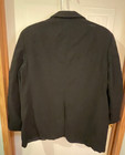 Raffinati Black Wool Tuxedo Jacket 44 Short     Satin Lapels     Preowned as-is