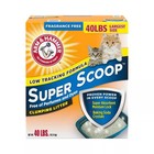 Arm   Hammer Super Scoop Unscented Clumping Clay Cat Litter 40 Lbs Pack Of 3 Set