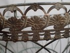 Vintage Ornate French Shabby Chic Metal Hanging Basket Planter 13 3 4  Dia 