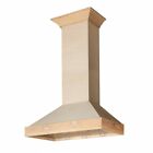 New 30  Zline Designer Unfinished Wood Wall Range Hood Kbuf-30