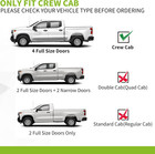 6  Running Boards 2015-2025 Chevy Colorado Gmc Canyon Crew Cab Black Side Steps