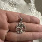 Sterling Silver Tree Of Life Pendant Necklace On Sterling 18    Box Chain