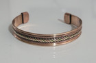 Pure Copper Bracelet Solid Copper Arthritis Pain Relief Cuff Bangle 2 Tone