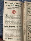 1940   s Texaco Gas   Oil Road Map Of New York  rare 