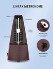Linrax M2 Mechanical Metronome For Piano Guitar Bass Ukulele Drum M2  