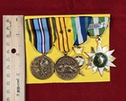 1960 Single Bar Set Of 4 Vietnam Service Medals With Ribbons