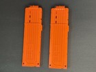 Nerf N-strike Elite 18-dart Clear Orange Clip Magazine Lot Of 2