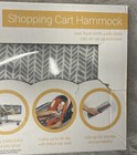  new  Binxy Baby Shopping Cart Hammock Seat In Gray And Aqua Quatrefoil
