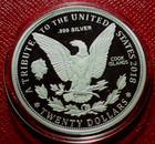 2018 Cook Islands  20 1964 Morgan Dollar Tribute Coin 3 Troy Oz  999 Silver