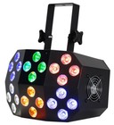 Eliminator Lighting Adj Mega Wash 24 240 Watt Hex Led Rgbwa uv Wash Light remote