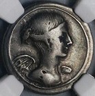 30 Bc Ngc F Octavian Roman Imperatorial Denarius Victory  25061301c 