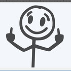 Funny Middle Finger Die-cut Auto Decal Car Truck Window Car Decal Vinyl Sticker