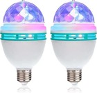 1pc E27 Disco Light Rotating Rgb Led Party Bulb Strobe Dj Club Ktv Lamp Usa New