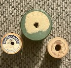 Vintage Wooden Spools With Little Thread From J   P Coats And Coats   Clark   s 3 