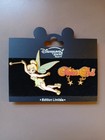 Disney Tinker Bell Jeweled Pin Set Sparkle Wings Dangle Peter Pan Paris Dlrp