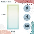 4 Pack Magnetic Notepads For Refrigerator 50 Sheets Each To-do List Memo Pads