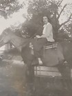 Rare Old Vintage Photo Beautiful Lady On Horse