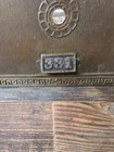 Antique Vintage Yale Brass Bronze Post Office Box Wood Drawer 6 x14 x11 Number 1