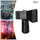 2pcs Microphone Mount Clip Clamp Holder Universal For All Mic Stand Adjustable