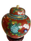 Large  Stunning  Early 20th Century Chinese Cloisonne Covered Ginger Jar