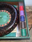 Bakelite Roulette Wheel End Of Day Color 8  Set Case Chips Catalin Ball