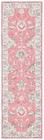 Safavieh Glamour Pierce Bordered Wool Runner Rug  Pink beige  2 3  X 8 