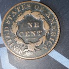 1826 Coronet Head Large Cent Coin - Very Good Cond 