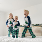 Family Christmas Pajamas Matching Sets With Graphic Tops And Pockets   Christmas