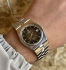 1970s Vintage Tissot Pr 526 Gl Automatic Watch 36mm Tropical Brown Dial Cal 2930