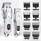 Professional Cordless Hair Clipper For Men Hair Beard Trimmer Quiet Home Barber