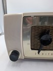 Vintage Zenith Radio Corp H615w Table Top Am Tube White Bakelite Mcm - Untested