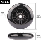 2-pack Pu Luggage Suitcase Replacement Wheels Repair Kit W abec-7 Bearings