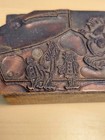 Vintage Letterpress Printing Block Advertising The Circus Tent Lion Clown Family